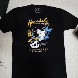 Island Resort Graphic RIOT SOCIETY T-Shirt - Black